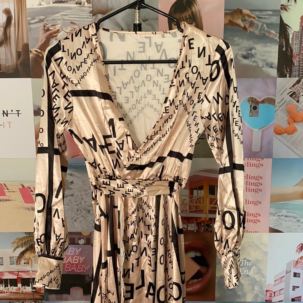 Satin Parisian Style Dress